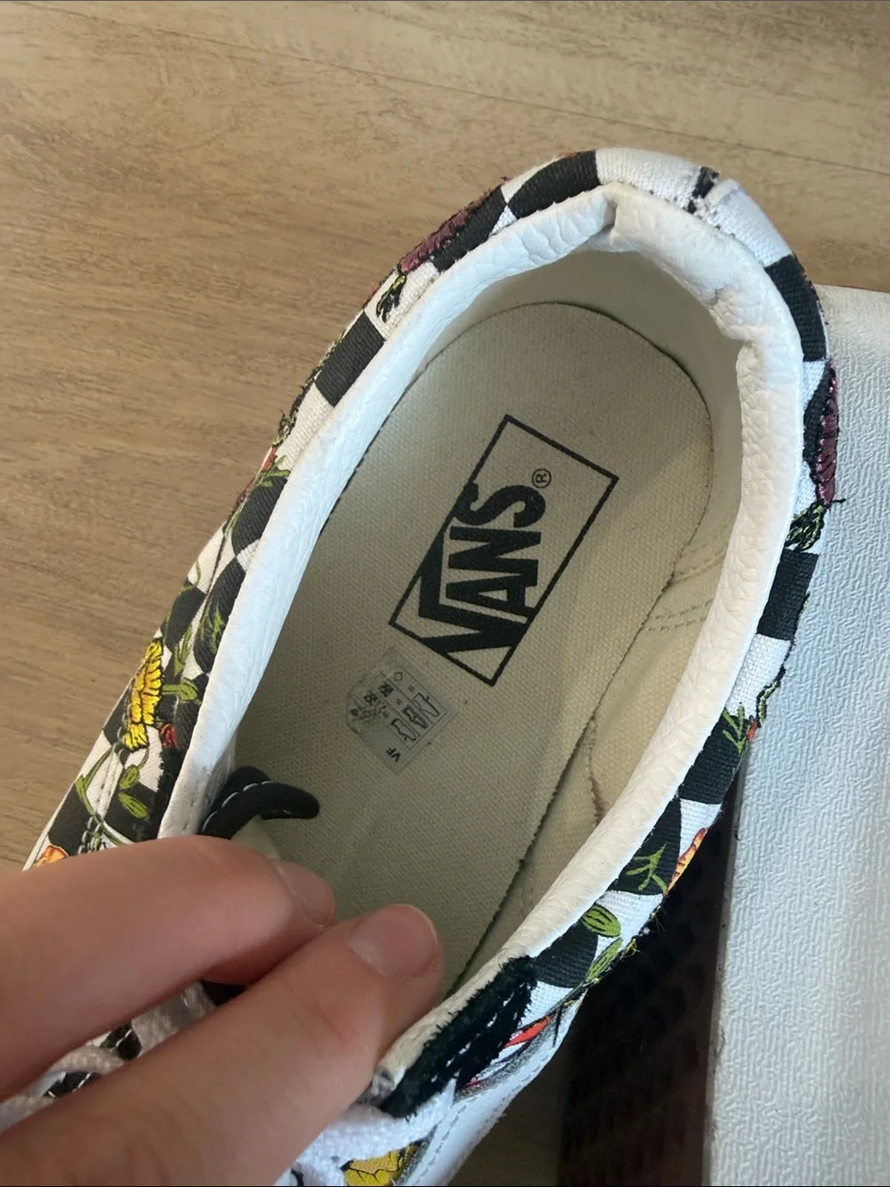Vans Black Floral Old Skool Sneakers with White Stripe